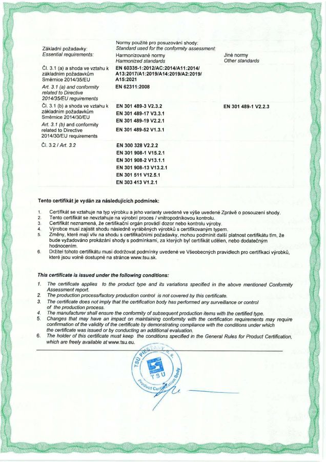Certifikát shody – fotka 2